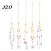 Sophisticated Balcony Decor Crystal Suncatcher, Rainbow Maker Prism Hanging Wind Chime, Pendant Boho Room Decoration for Window, Balcony, Garden,