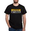 CafePress Предупреждение Оскорбительный Блокировка Темная Футболка Мужская 100% Хлопок, Классическая Графическая Темная Футболка