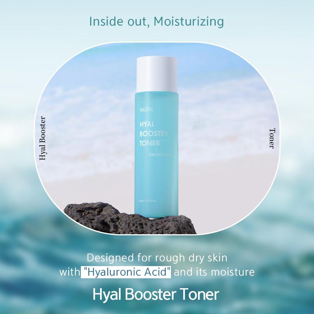 NACIFIC Hyal Booster Toner 150ml, Moisturizing, Glowing Skin, Softening, Refreshing