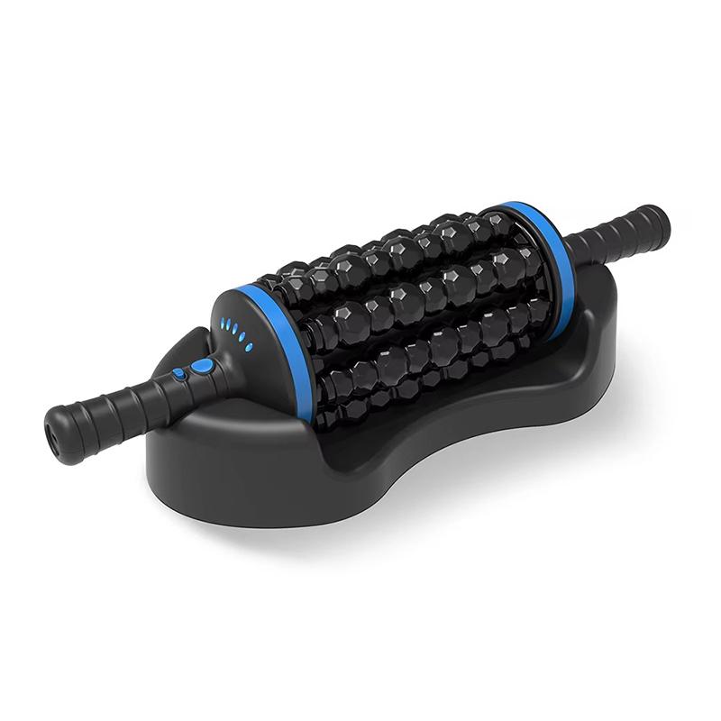 New Cordless Roller Massager Rechargeable 360 Rolling Vibrating Muscle Relaxation for Back Foot Leg Pain Relief