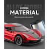 1/24 Модель суперкара Koenigsegg JESKO, литая из сплава, игрушечная машинка с имитацией звука и инерционным механизмом, детская игрушка для коллекции, подарок на день рождения