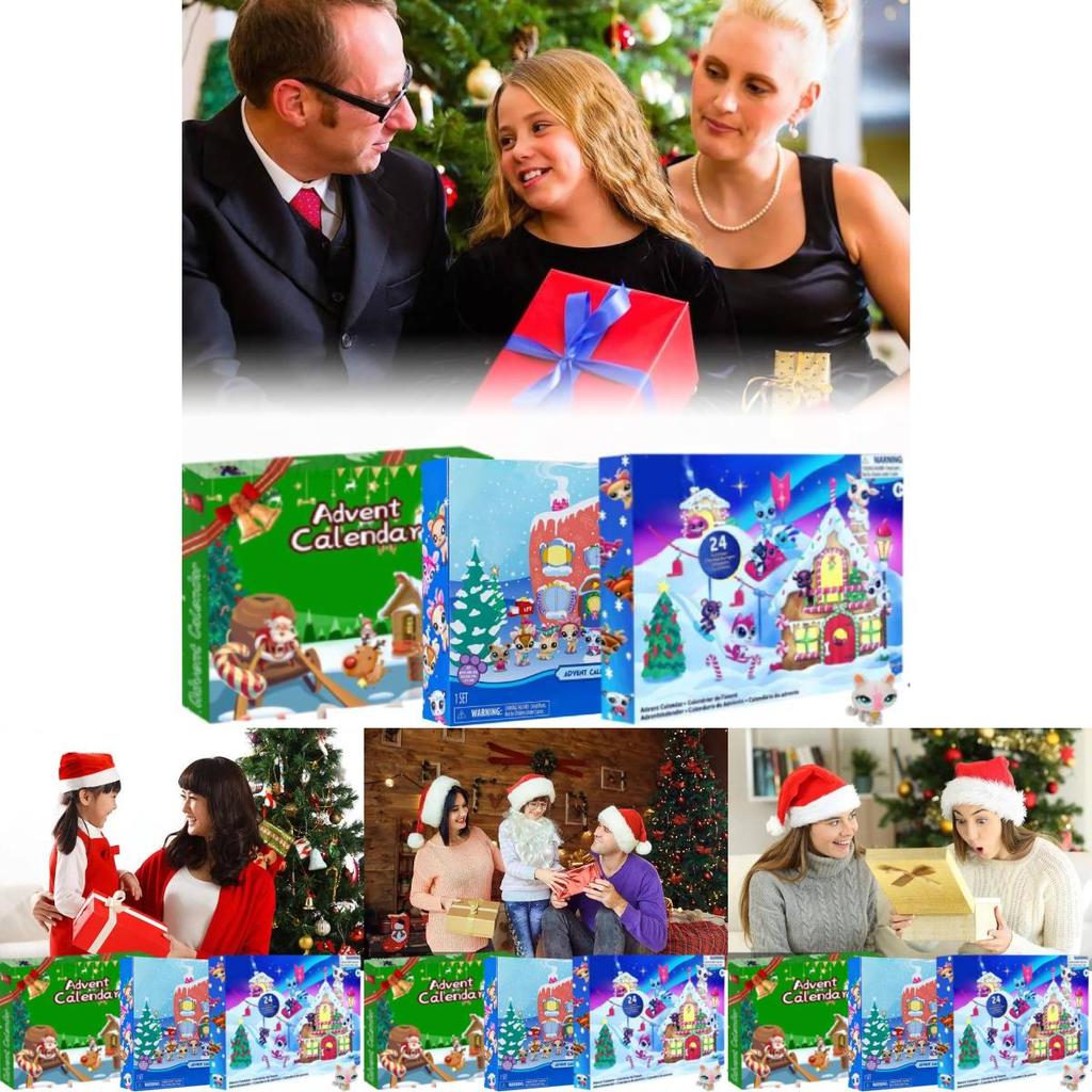 24 дня Рождества Аниме Персонаж Слепая Коробка Адвент-Календарь Идеально подходит для семейного удовольствия