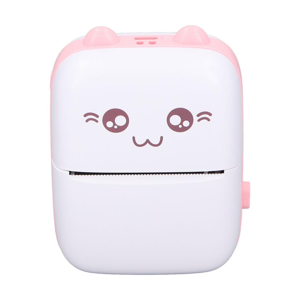 Карманный термопринтер, бесчернильная печатная машина с бумагой для заметок о неправильных вопросах, розовый