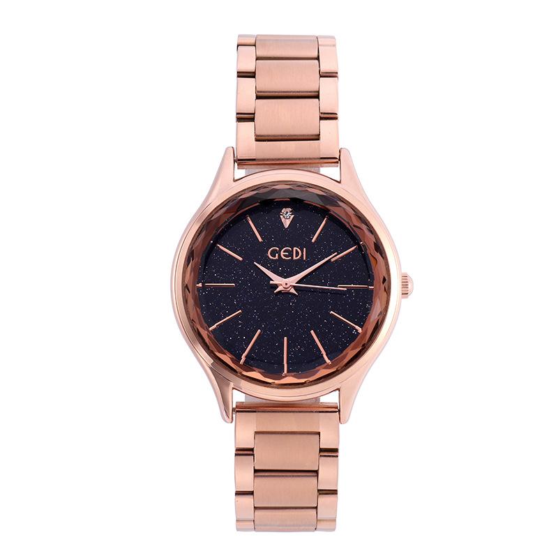 Star Surface Steel Belt Women'S Watch Simple Scale Waterproof Watch With Quartz Watch