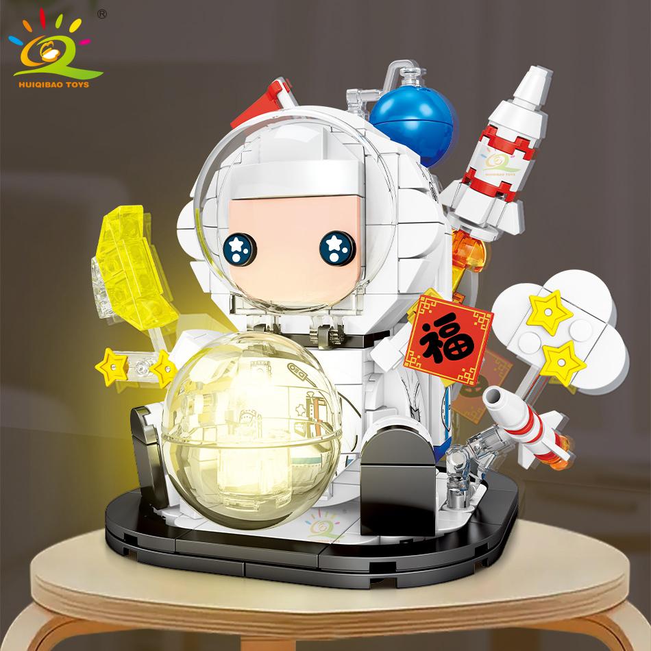 352PCS Space Astronaut Figures Building Blocks City Aerospace Cosmonaut Doll Model Bricks Construction Toy For Children