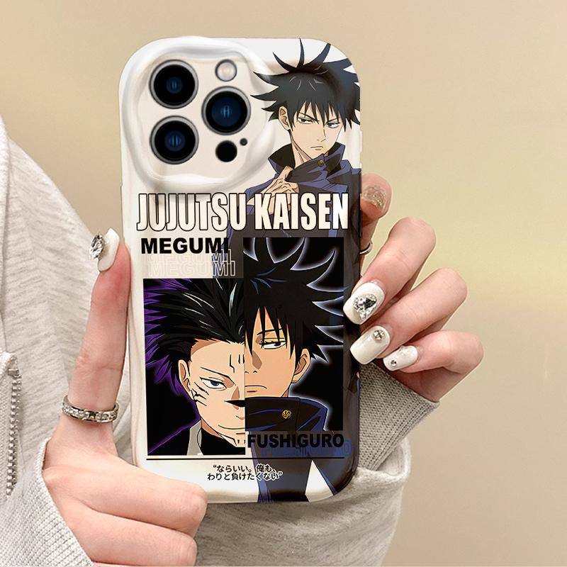 Новый аниме чехол для телефона Satoru Gojo из Jujutsu Kaisen для iPhone 16 15 14 ProMax 13 12 11 8 7 Plus X XR XS Max, силиконовый чехол из ТПУ
