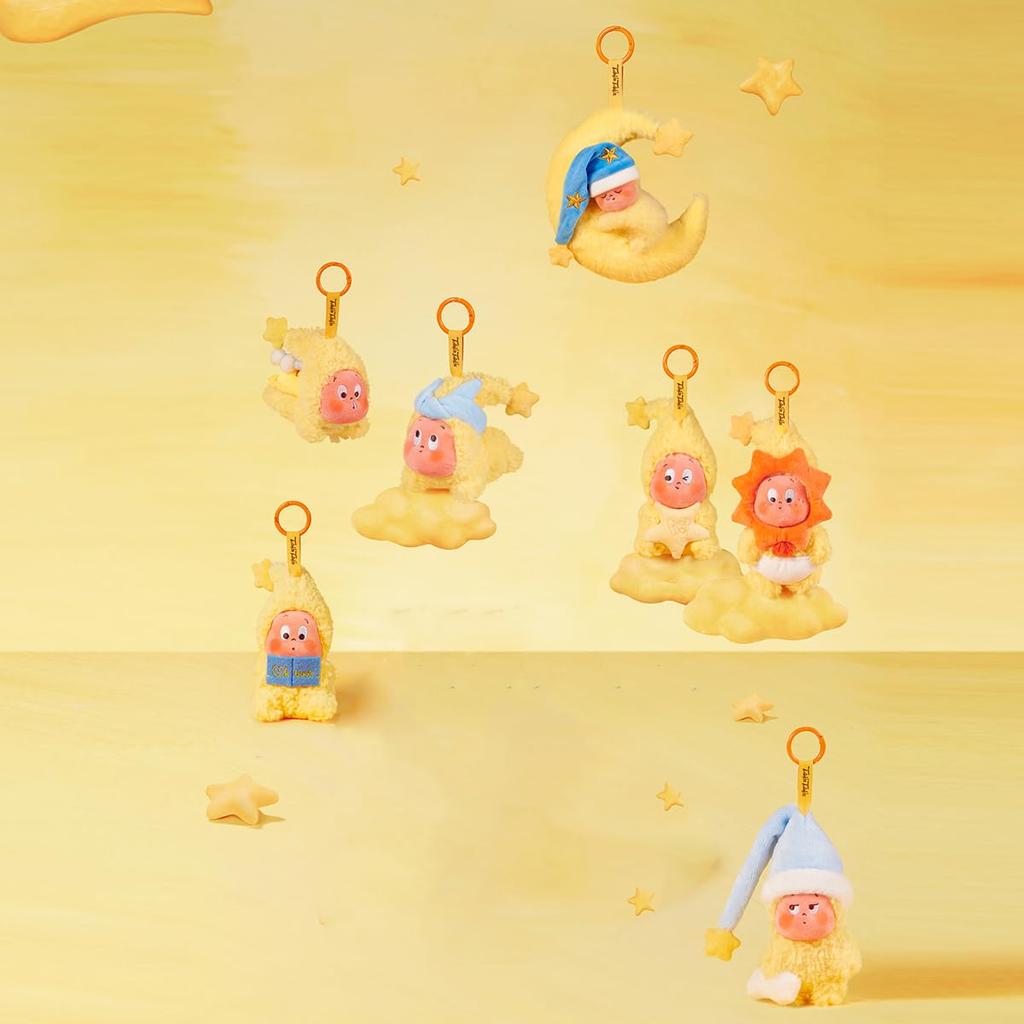 POP MART Мы серия «Twinkle Twinkle» Плюшевый кулон [Набор из 3 шт.] Pop Mart Фигурка Gachapon Пластиковая модель Премиум-игрушка Мягкий винил Оригинальный персонаж