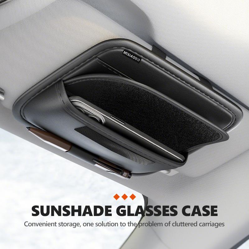 Car Sunshade Glasses Bag Sun Visor Card Organizer Storage Box For Citroen C4 C3 C5 C1 C2 C6 C4L DS3 DS4 Berlingo Picasso Jumper alc256
