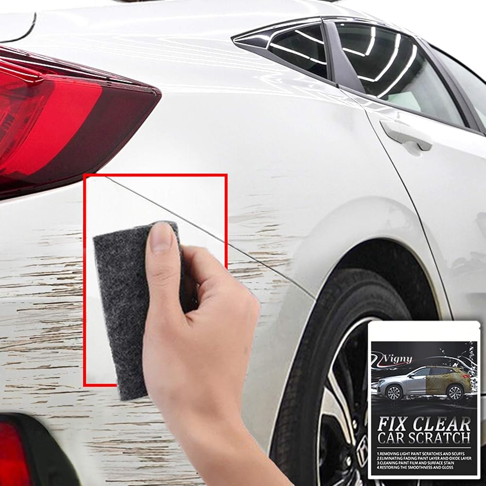 Car Scratch Repair Cloth with Polishing Compound, Multi-Purpose Nano Technology, Automotive Surface Restoration Tool