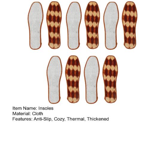 5 пар зимних стелек для обуви с флисовой подкладкой, теплые толстые стельки для мужчин и женщин, влагоотводящие, уютные термостельки