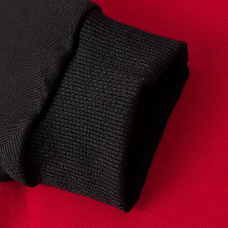 ChArmkpR Мужские толстовки с длинными рукавами и принтом в стиле пэчворк Street на шнуровке