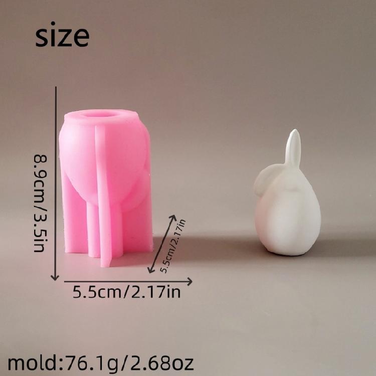 Прекрасные формы для свечей в виде животных 3D кролики силиконовые формы формы для орнаментов литьевые формы товары для рукоделия для украшения дома