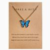 10pcs Y2K butterfly pendant necklaces, minimalist elegant unisex design, ideal for daily wear, parties and gifting.