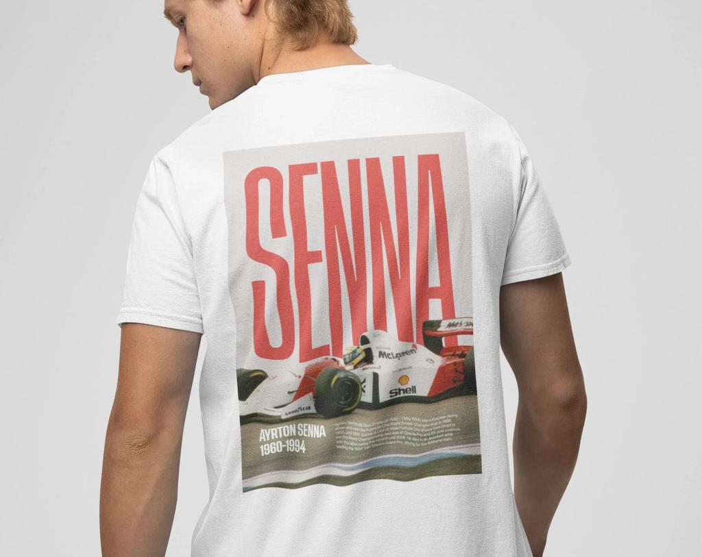 Ayrton Senna Formula 1 Graphic T Shirts Gym T-shirts Man T-shirts for Men Mens Clothing Y2k Liam Payne Tops Tees Men's