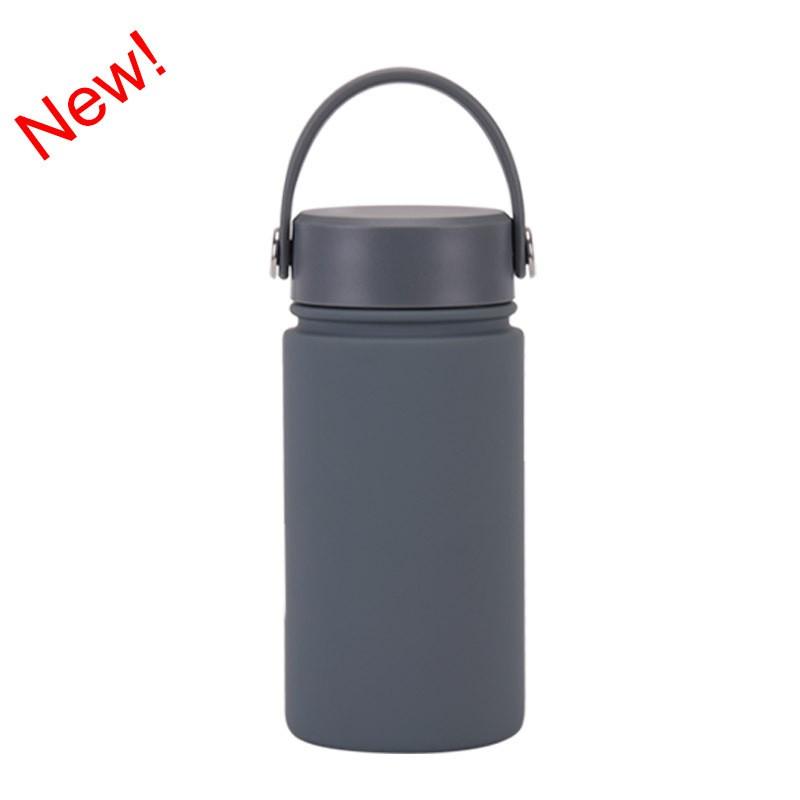 350ml Stainless Steel Vacuum Insulated Sports Water Bottle With Carry Loop 316 Inner Liner Leakproof Flip Cap