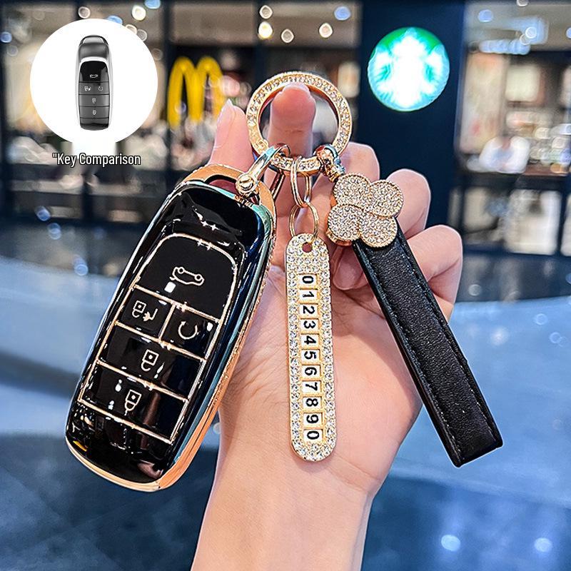 Key Cover for GAC AION Y, Trumpchi Plus, AION S, SMAX, Mei 580, and AION V - Elegant Design for Women