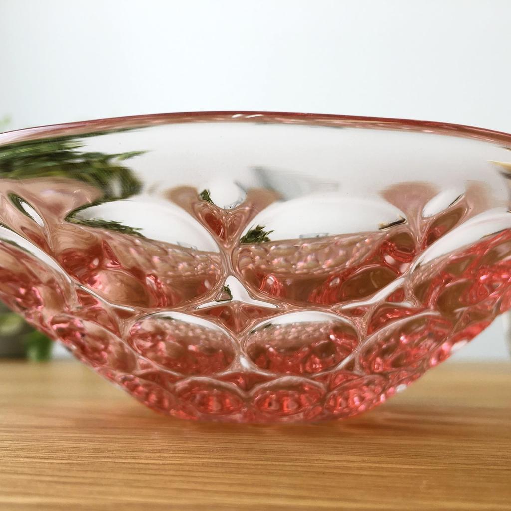 ADERIA Средняя миска Кораллово-розовая Максимум 15 x Высота Суйгецу Десертная миска Набор из 3 шт. Сделано в Японии 4,5 см F-70384