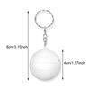 Creative Cartoon Sports PU Ball Keychain Simulated Mini Ball Keyring Pendant Boyfriend Gift Souvenir Novelty Toy Ornament Rugby Baseball Basketball