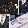 Одежда Мода Рубашка Эмалевые Значки Украшения Солнечные Очки Форма Воротниковые Булавки Брошь Очки Брошь Значок