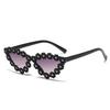 7313 Children'S Cartoon Cat Eye Sunglasses, New Baby Sunshade Cute Flower Glasses, Girls' Fashion Sunglasses