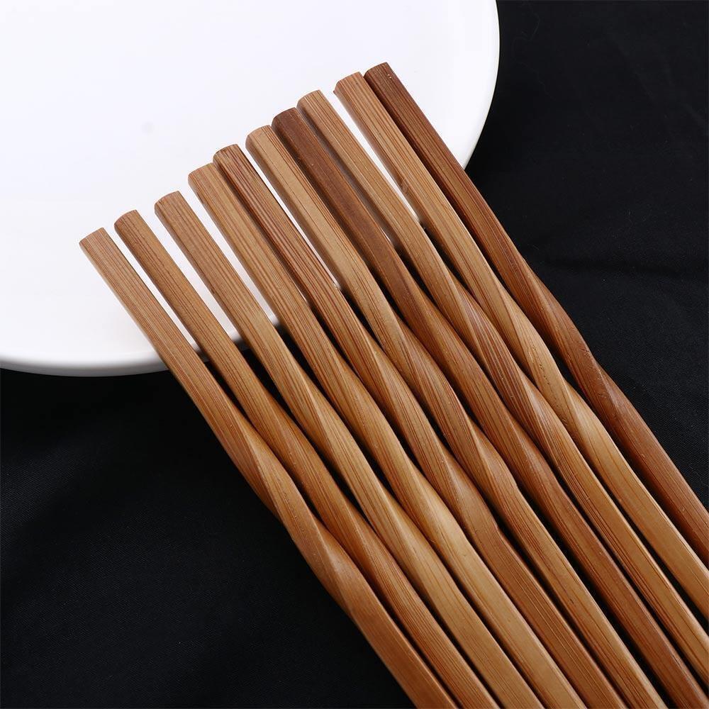 Кухонная утварь Заостренные палочки для еды Многоразовые палочки для жареного теста Бамбуковые палочки для еды