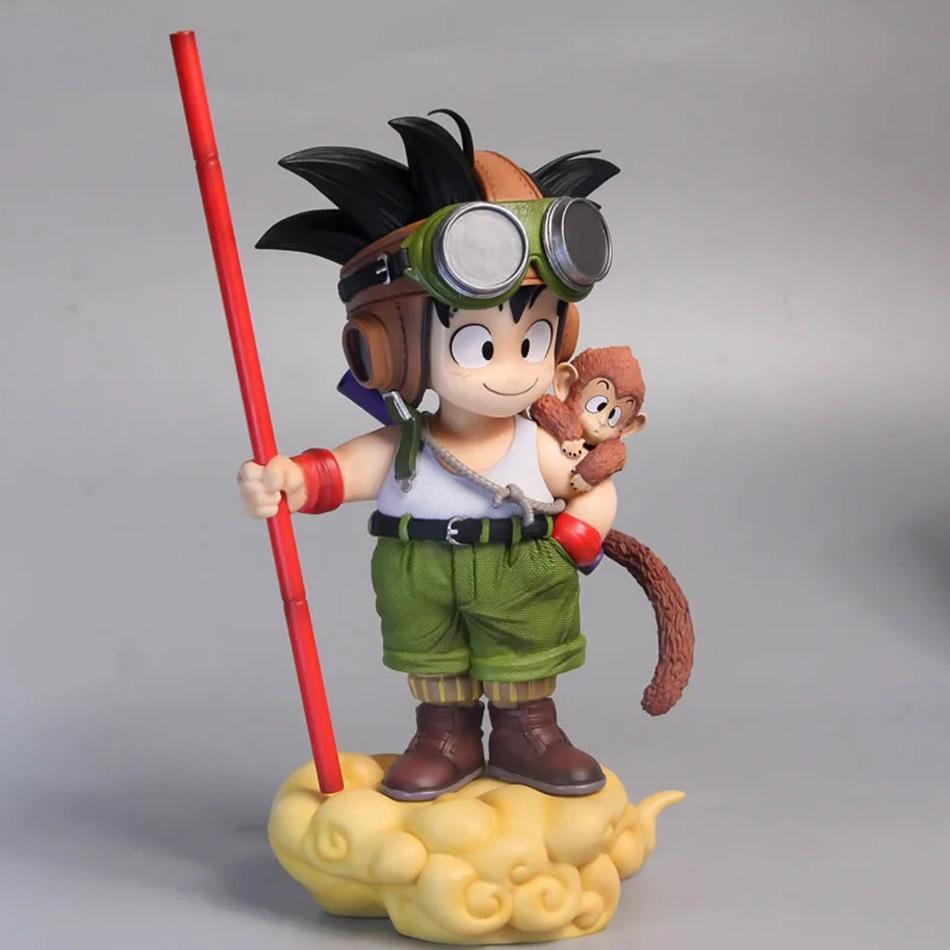 New 16cm Anime Dragon Ball Son Goku Model With Monkey Kid Goku Action Figure Pvc Statue Collection Model Toys Presents