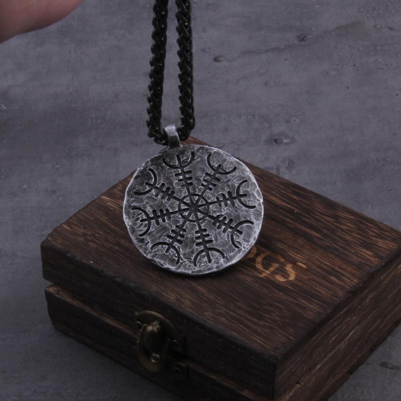 Viking Vegetarianism "; Iron Viking Rune Pendant Necklace As A Gift for Men