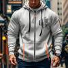 Мужская спортивная повседневная толстовка с капюшоном, кардиган с капюшоном на молнии, многокарманное пальто с капюшоном