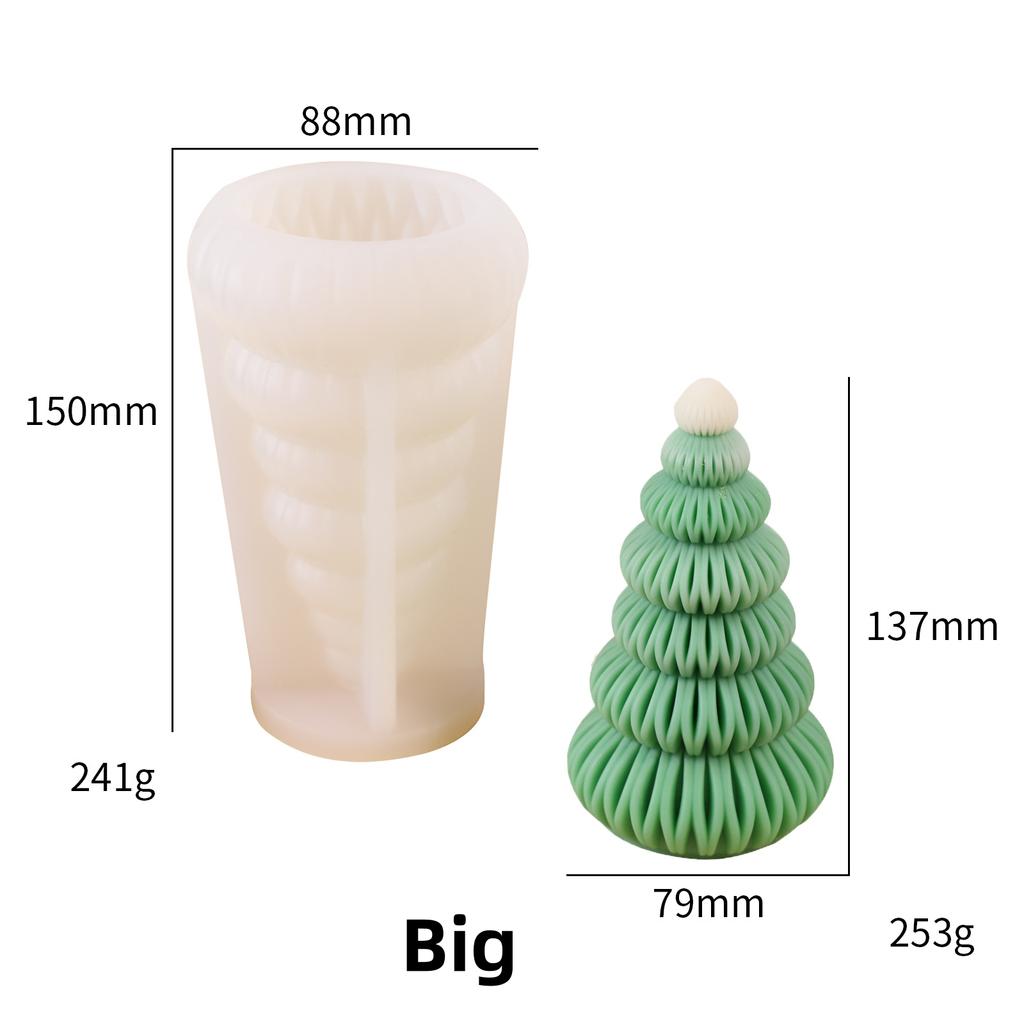 Mix-2PCS Рождественская ароматическая свеча силиконовая форма INS оригами рождественская елка форма креативные DIY украшения дома силиконовые формы