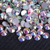 SS3-50 Белый AB Плоский Кристалл Стеклянный Дизайн Ногтей и Украшения DIY Алмазные Наклейки