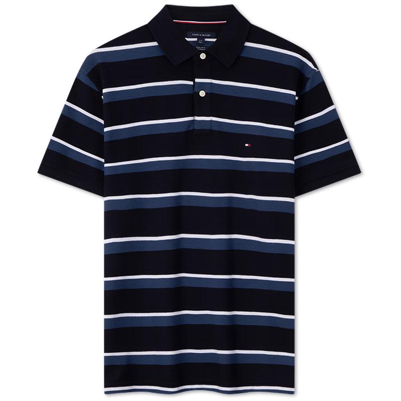 Tommy Hilfiger Мужская поло из пике с полосками