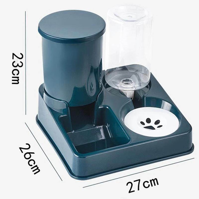 Автоматическая кормушка для домашних животных, диспенсер для воды, набор для сухого и влажного разделения, контейнер для корма для собак, фонтанчик с водой, нескользящие кормушки для кошек, товары для домашних животных
