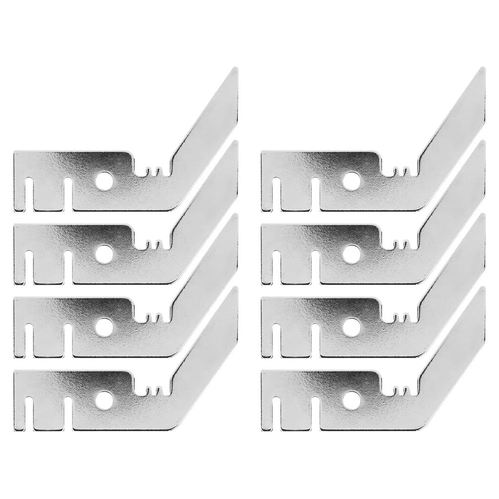 8PCS 3 Inch Double Crossbar Hanger Iron Wedding Valance Hanger for Pipe and Drape Backdrop Stand Lay