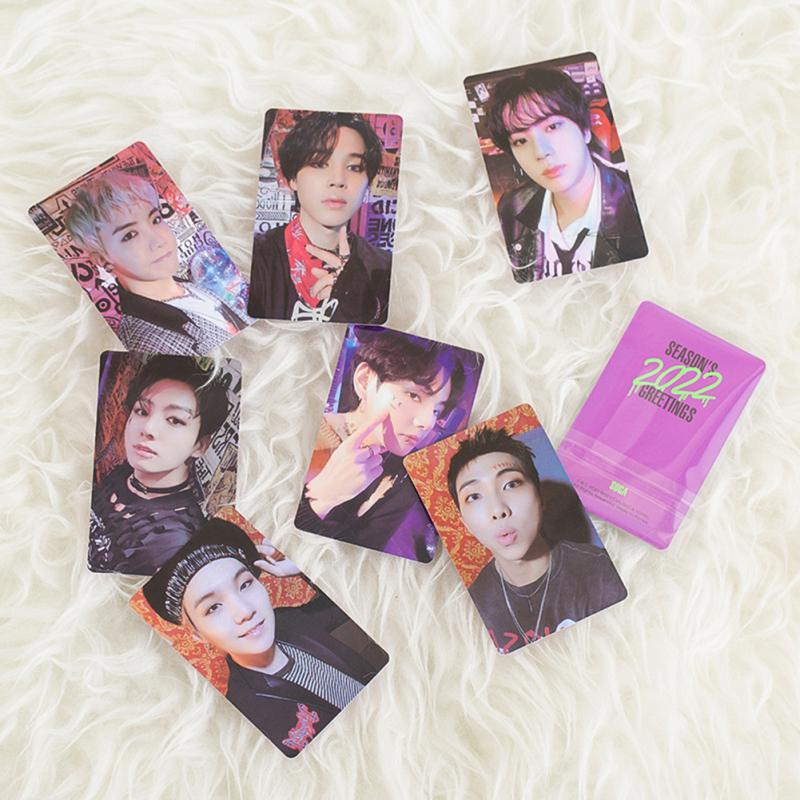 54 шт. Неповторяющиеся фотокарточки Bts Lomo Cards 2022 Настольный календарь Подарочная коллекция для поклонников Bts