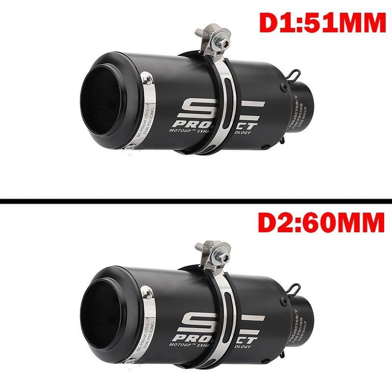 10 стилей, высокое качество, SC PROJECT, внутренний диаметр 51 мм/60 мм, выхлопная трубка мотоцикла, съемная трубка глушителя DB Killer, мотоцикл MTB ATV