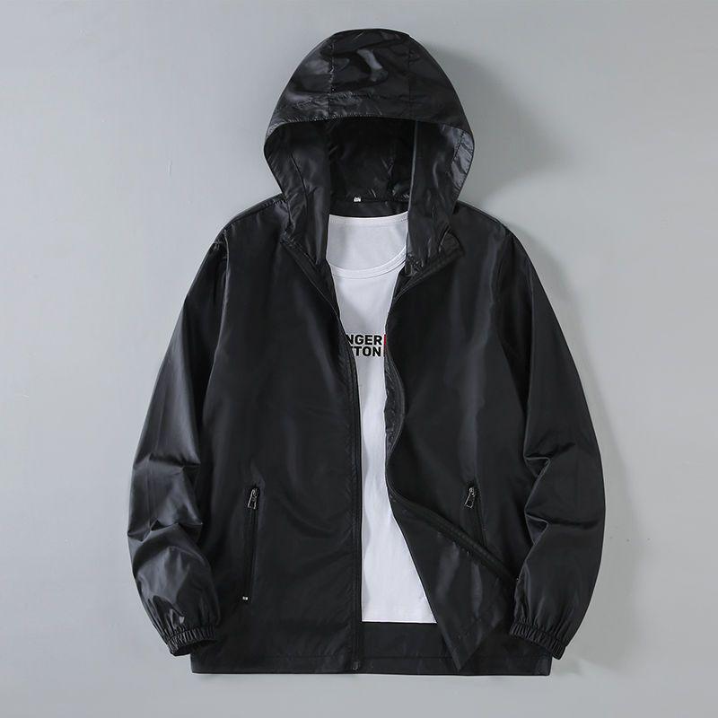 Мужская летняя куртка с капюшоном для защиты от УФ-лучей - Ультратонкая, прохладная, дышащая, ветрозащитная защита от солнца