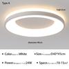 Modern LED Ceiling Light For Bedroom Living Dining Room Hotel Restaurant Interior Decor Lighting Fixture Round Chandelier Luster