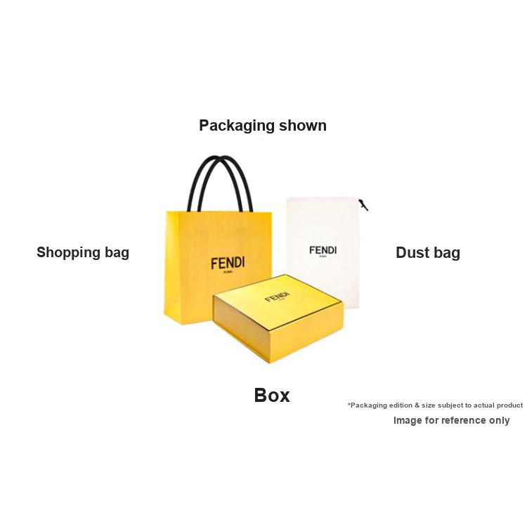 Fendi Текстура с диагональной полоской FF Pattern Держатель для карт из телячьей кожи Мужские аксессуары Синий Коричневый 7M0164AFCBF1Q1O