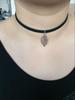 Korean fashion trend wild forest-based metal leaf pendant necklace clavicle short section of double-leaf Zircon  free shipping