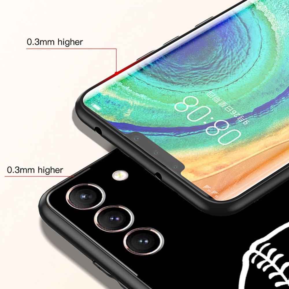 Baseball Phone Case For Samsung Galaxy S23 Ultra S22 S21 S20 FE 5G S10 S10E S9 S8 Plus Note 20 Soft Silicone Cover Bumper