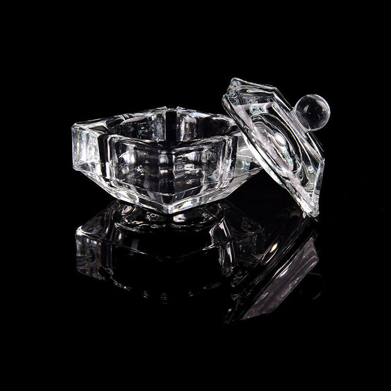 Стеклянная чашка для дизайна ногтей Dappen Блюдо для Arcylic Держатель для жидкости для дизайна ногтей Чаша для порошка