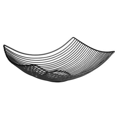 [R2431] - Корзина металлическая проволочная "Бохо" черная - 31x23x10 см