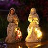 Художественная Религиозная Статуэтка Матери и Сына из Смолы со Светодиодной Подсветкой Декор для Детской Подарок на День Матери для Новой Мамы