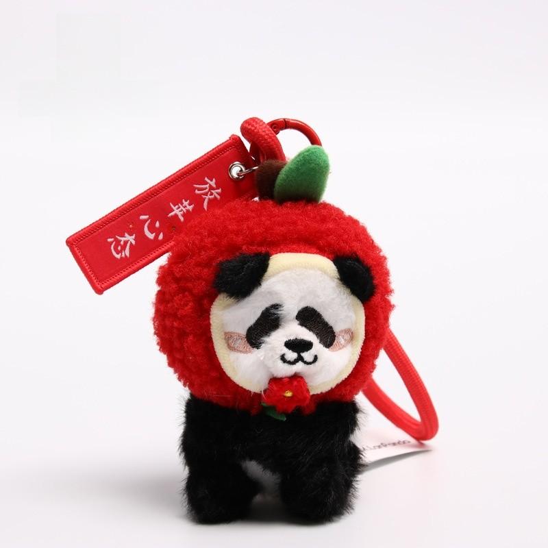 Panda Plush Keychain With Anti Fake Laser Mark For Graduation Gifts