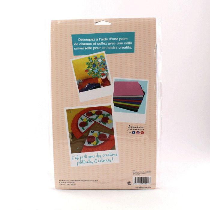 Разноцветный пенопласт - Творчество - 20 x 29 см - Набор из 10 листов - Для детей - Смешанный