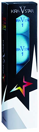 Kasco KIRA STAR V Golf Balls, Unisex, KIRA STAR VN, Aqua, Optimal Head Speed: 25-45, 2-Piece Ball: 1 Core + 1 Cover, Aqua Dozen