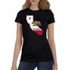 California Republic State Outline Women's Missy T-Shirt and kids tshirt