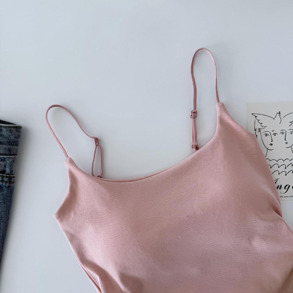 Плиссированный утягивающий топ-майка с нагрудной подушечкой – Дышащий женский повседневный топ-бандо