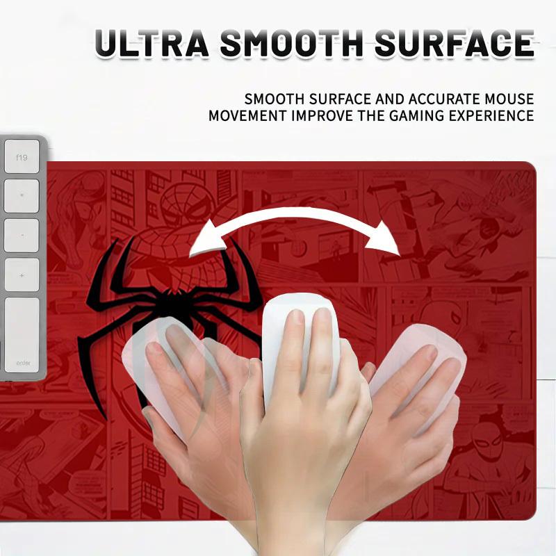 1PC spider-man Oversized Mouse Pad - Non-Slip Rubber Base Perfect for Office School Esports Home Decor Desk Mat 202A