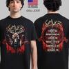 Мерч Slayer Прощальный Тур 2025 Искусство с Головой Бафомета С Датами Тура Унисекс Футболка